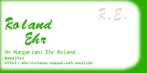 roland ehr business card